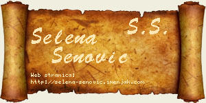 Selena Senović vizit kartica